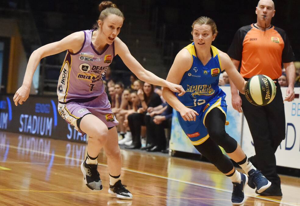 Abbey Wehrung, pictured during the 2019-20 WNBL season with Bendigo Spirit, will suit up for Bendigo Braves in the forthcoming NBL1 season. Picture: DARREN HOWE