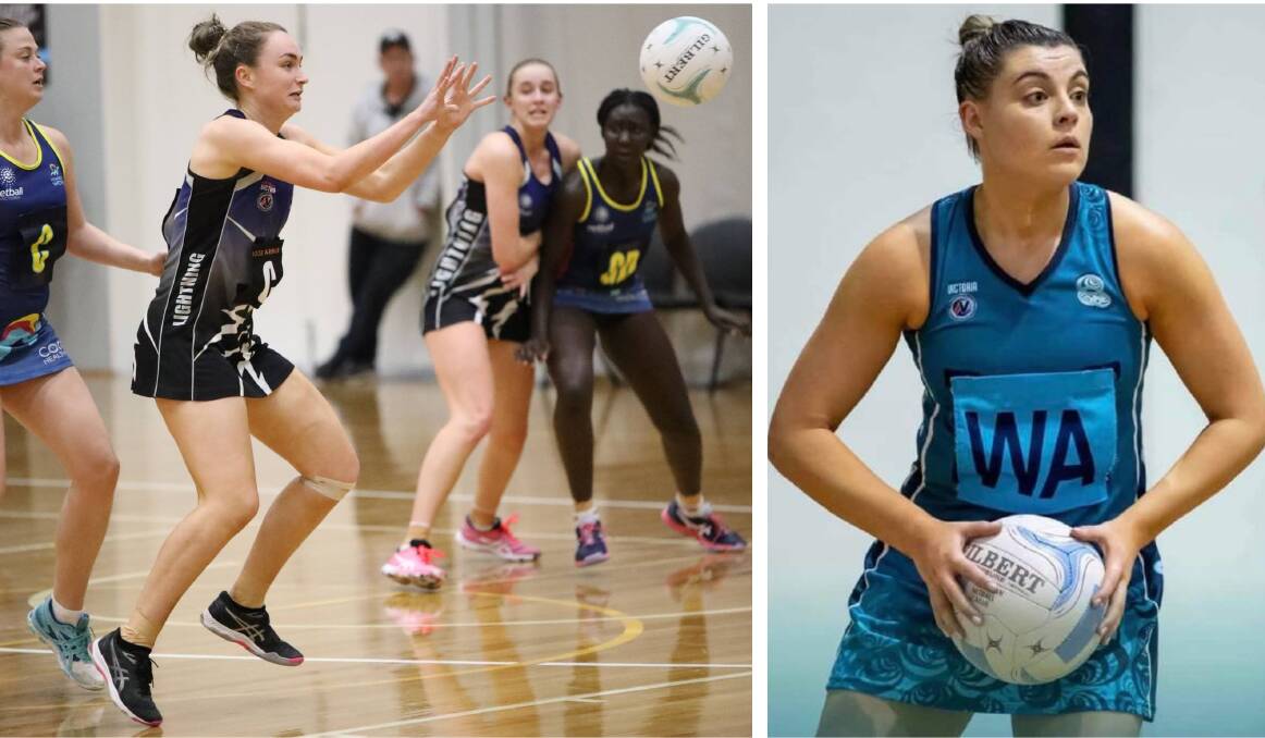 Gisborne's Maddy Stewart, pictured in action for Melbourne University Lightning, and Kangaroo Flat's Chelsea Sartori (Boroondara Express) will be part of a huge contingent of players with BFNL or North Central region ties playing in the VNL this season.