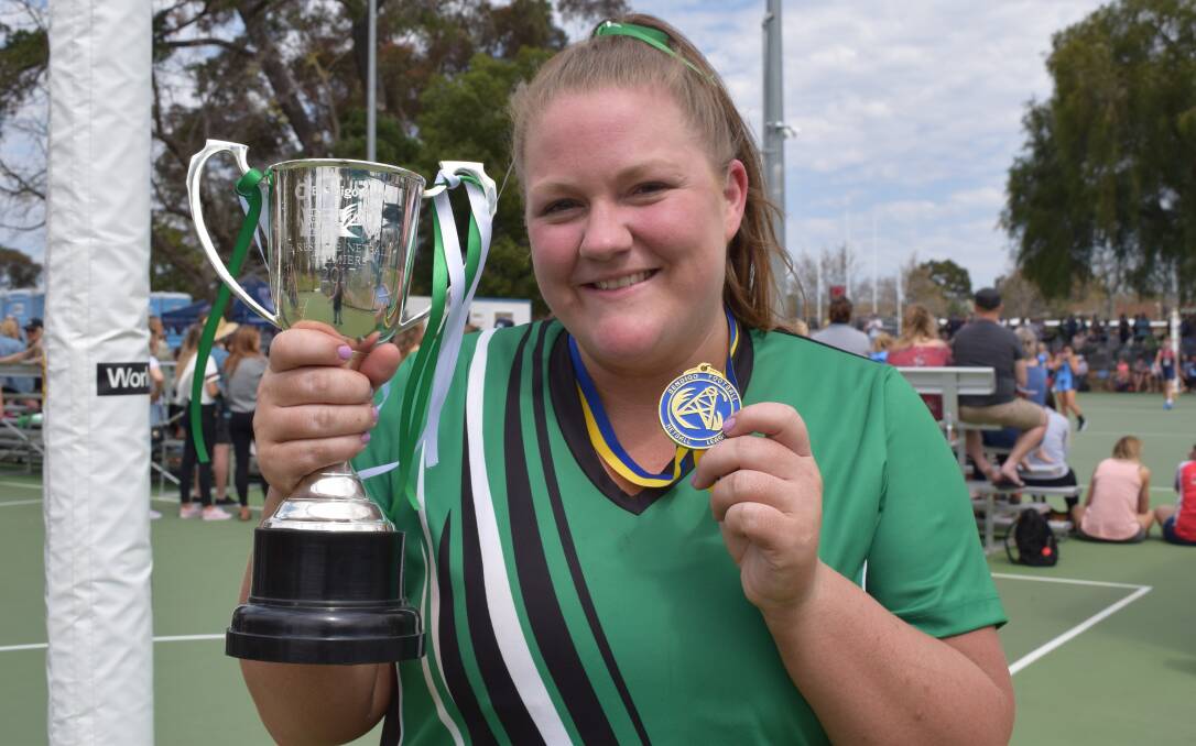BREAKTHROUGH WIN: It's taken six grand final appearances, but Laura Brooks finally has a premiership with her beloved Kangaroo Flat. Picture: KIERAN ILES