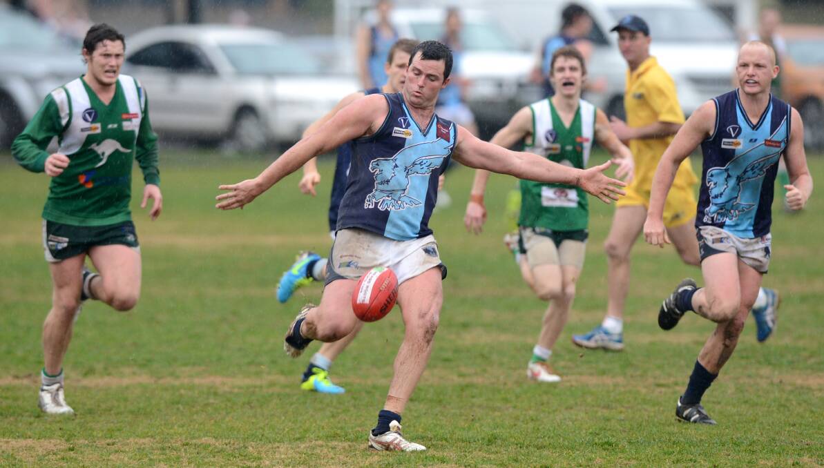 GAME CHANGER: Kain Robins in action for Eaglehawk during his stint at Canterbury Park. Robins coached Charlton during the 2019 season.