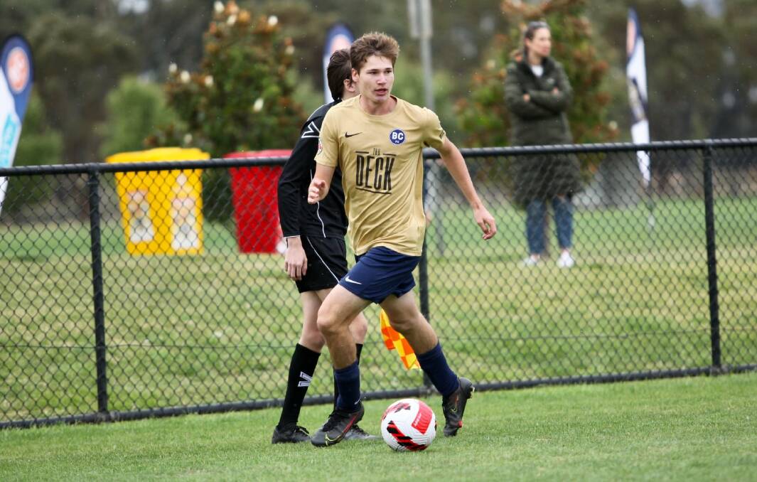 Youngster Sam Pitson solidified his growing reputation with another impressive effort in the midfield for Bendigo City on Saturday. Picture: COLIN NUTTALL