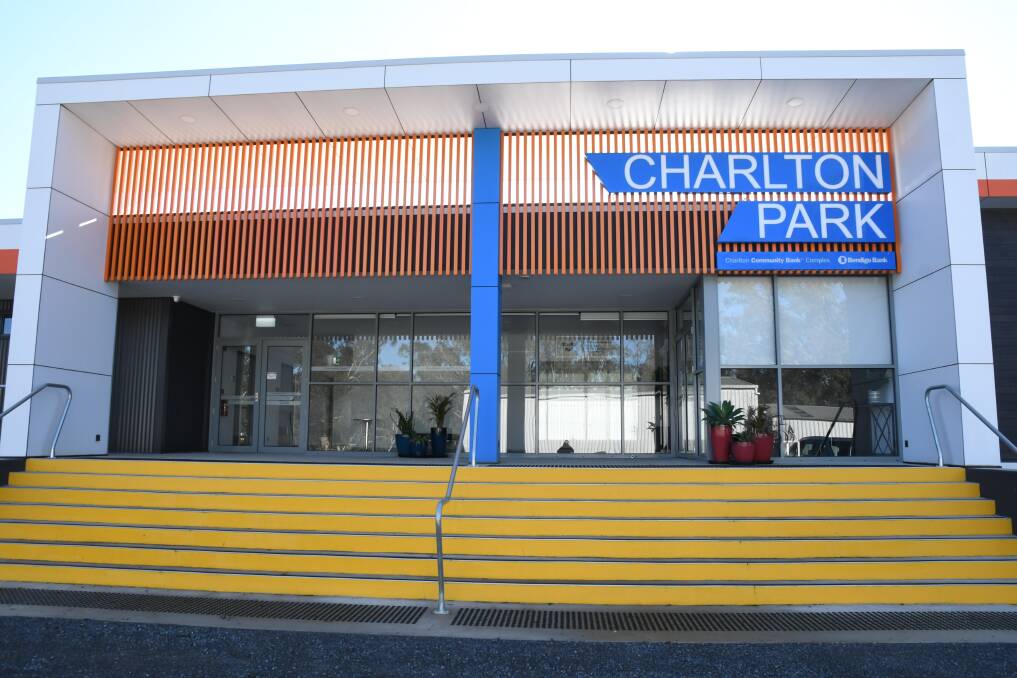 BEAMING: The front of the new $4.2m community facility at Charlton Park.Picture: KIERAN ILES