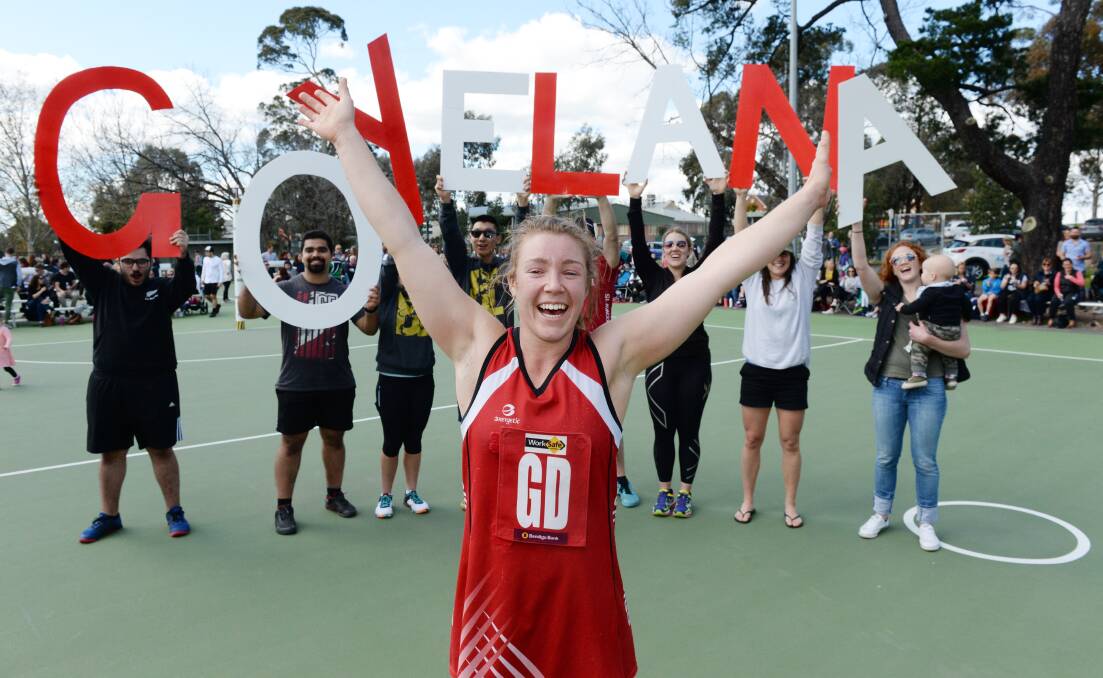 Few netballers enjoyed as much love from the crowd on grand final day than Yelana Jennings, who responded with a best-on-court effort in her B-reserve match. Picture: DARREN HOWE