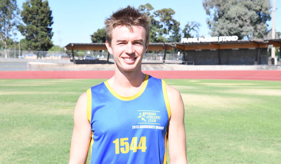 PURPLE PATCH: Bendigo's Jacob Nolan has scored consecutive wins on the Victorian Athletics League circuit at Ballarat and Wangaratta. Picture: KIERAN ILES