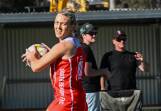 South Bendigo's Alicia McGlashan has started her coaching career in winning style with a victory over the Storm last Saturday. File picture by Darren Howe