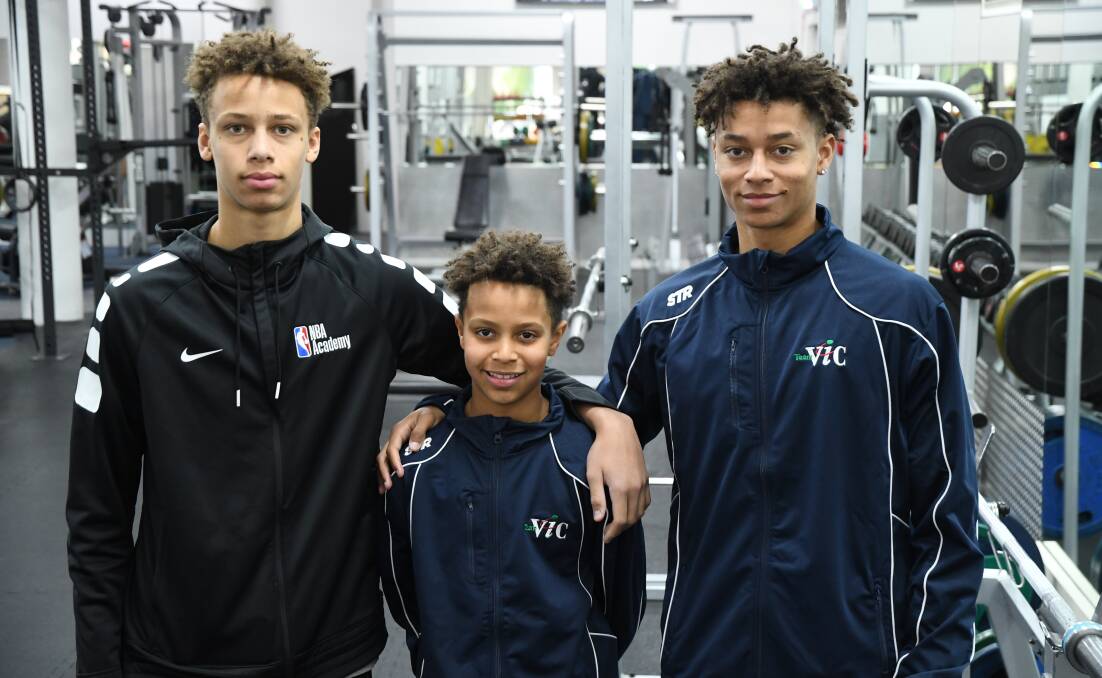 BROTHERS IN ARMS: Dyson, Dash and Kai Daniels will all begin their pursuit of national championships this weekend. Picture: KIERAN ILES