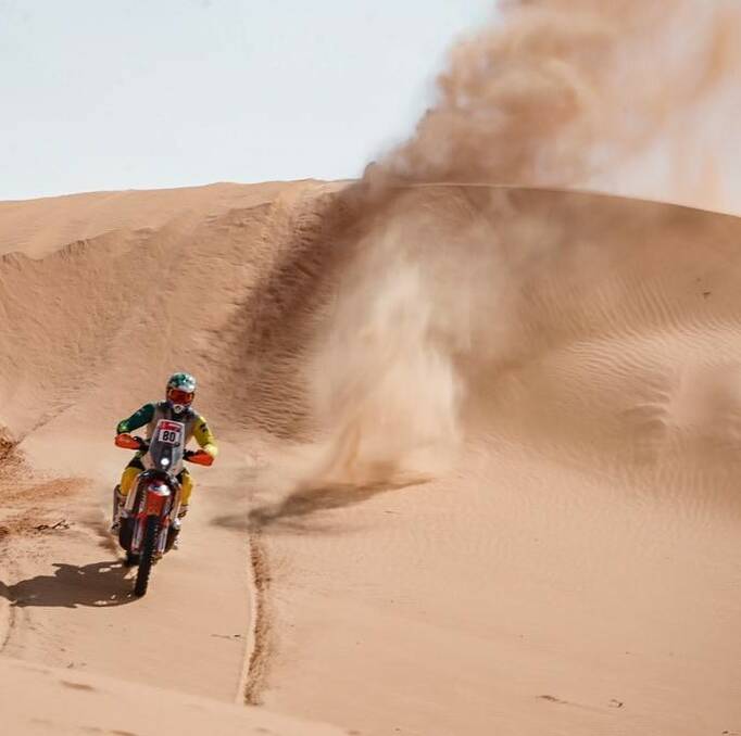 Bendigo's Michael Burgess is contesting his first Dakar rally.