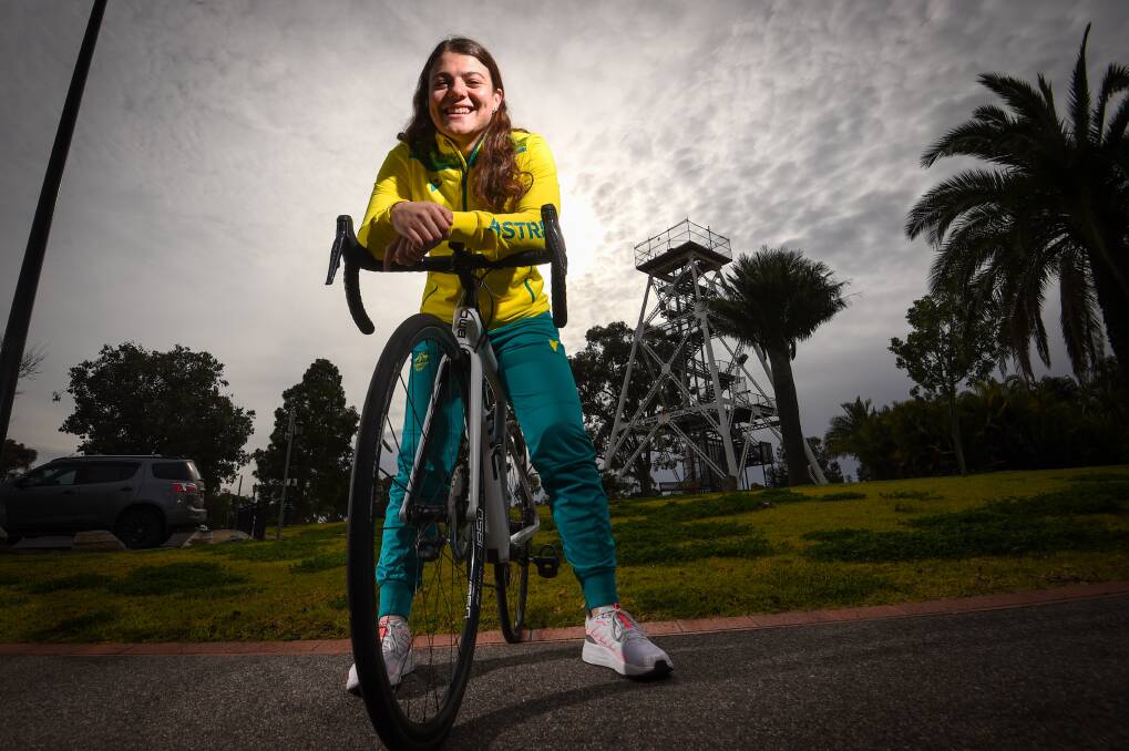 Fresh from competing at her first Commonwealth Games in Birmingham, Alessia McCaig is back on familiar soil in Bendigo and looking ahead to her next exciting cycling challenge. Picture: DARREN HOWE
