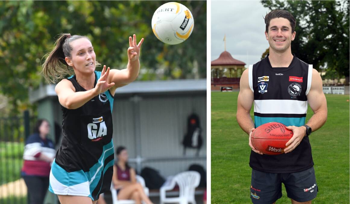 Chrissy James and Bailey Edwards have won Maryborough's top grade netball and football best and fairest awards for 2021.