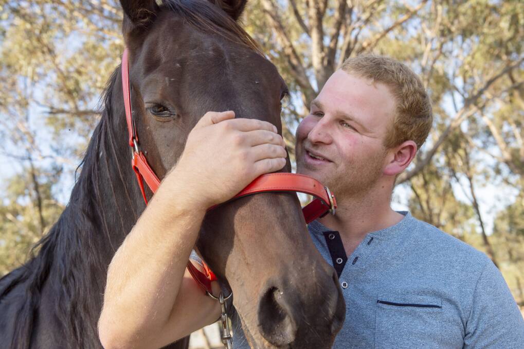 UNSHAKABLE BOND: Shane Organ with his pride and joy Tiza Nigtmare. Picture: DARREN HOWE