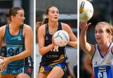 Ruby Barkmeyer, Sandhurst's Charlotte Sexton and Gisborne's Claudia Mawson have won selection in the Melbourne Vixens squad for the inaugural Suncorp Super Netball Reserves season in 2024. Pictures by Enzo Tomasiello and Darren Howe