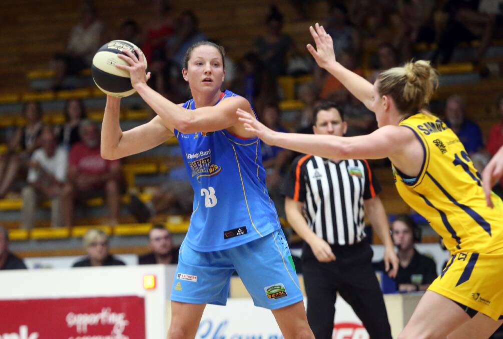 Bendigo Spirit forward Kelsey Griffin will come under strong consideration when the WNBL announces its 2015-16 season MVP. Picture: GLENN DANIELS