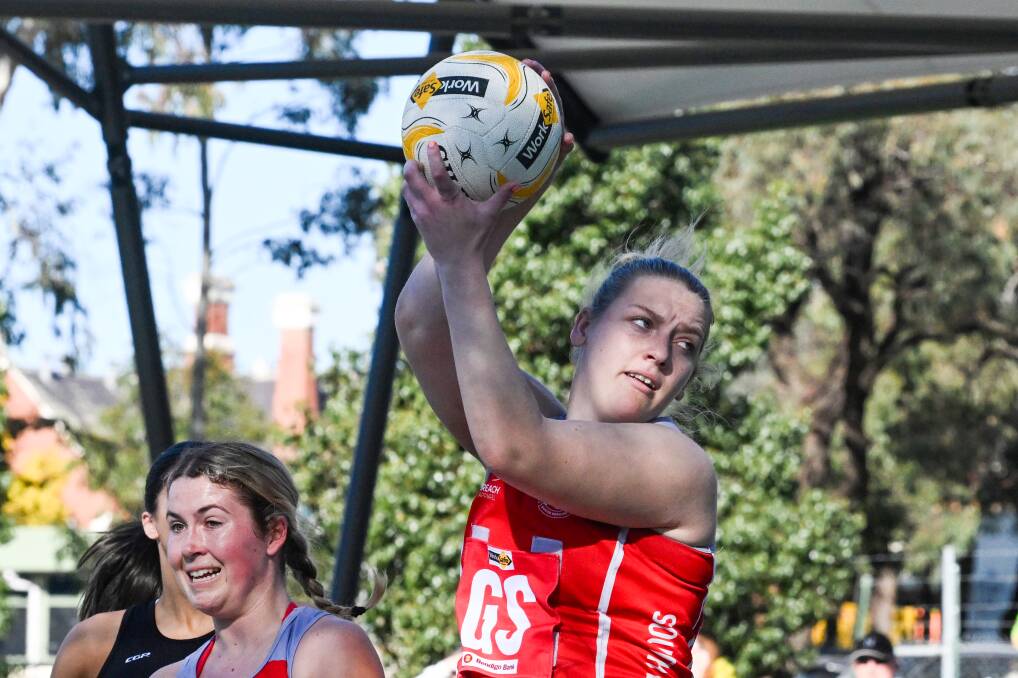 Former South Bendigo player Chloe Langley has traded red and white for green and white and will line-up with Kangaroo Flat in the 2024 BFNL season. Picture by Darren Howe