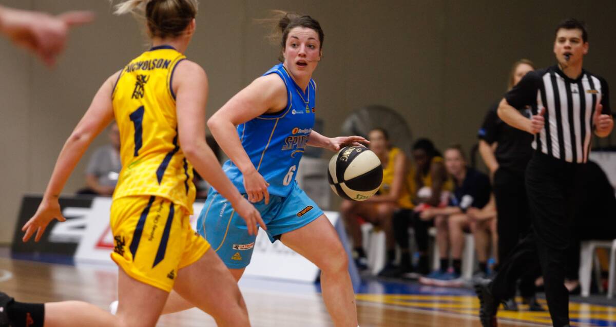 HUGE LOSS: Kerryn Harrington will miss Bendigo Spirit's crucial encounter against top-four rival Sydney Uni Flames this Friday night. Picture: AKUNA PHOTOGRAPHY