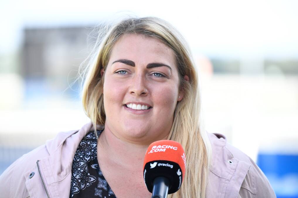 Warrnambool trainer Maddie Raymond is enjoying the ride as a trainer in her own name and is targeting Bendigo Cup success with Wentwood. Picture: RACING PHOTOS