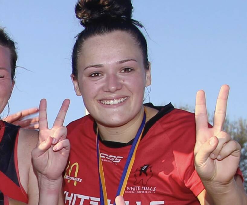 Bronte Deary is now a dual A-grade premiership player with White Hills.