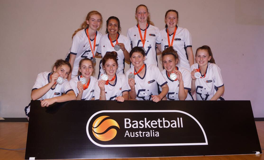 The Victoria Country team which finished silver medallists at the Australian Under-16 National Championships contained three junior Bendigo Braves - Olivia Noter, Piper Dunlop and Meg McCarthy.