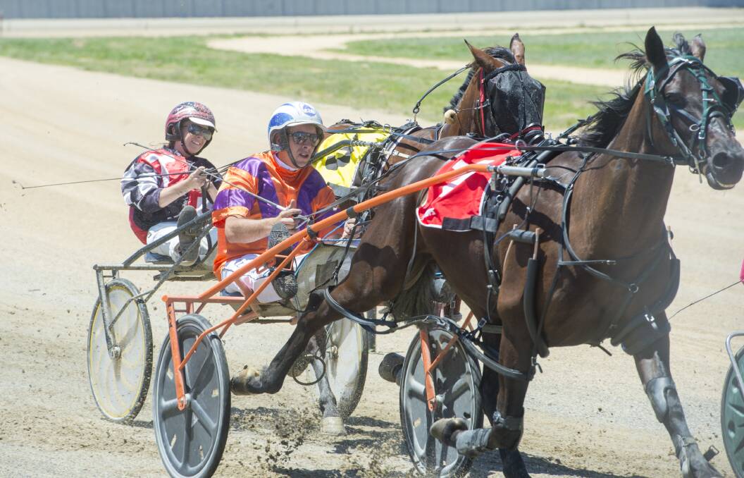 Action from Elmore Pacing Cup day in 2018. Picture: DARREN HOWE