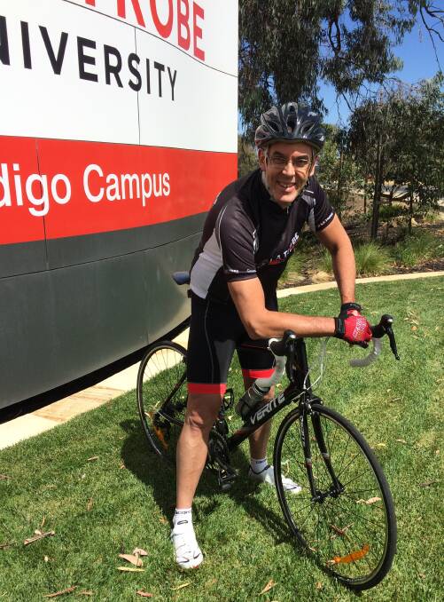 LEADING BY EXAMPLE: Head of Bendigo campus Rob Stephenson is gearing up for the Tour de Transplant, from Warrnambool to Melbourne.