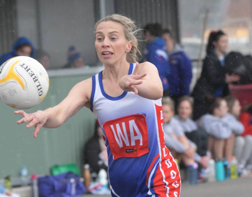 Brittany Shannon in action for North Bendigo against Mount Pleasant during 2019. Picture: NONI HYETT