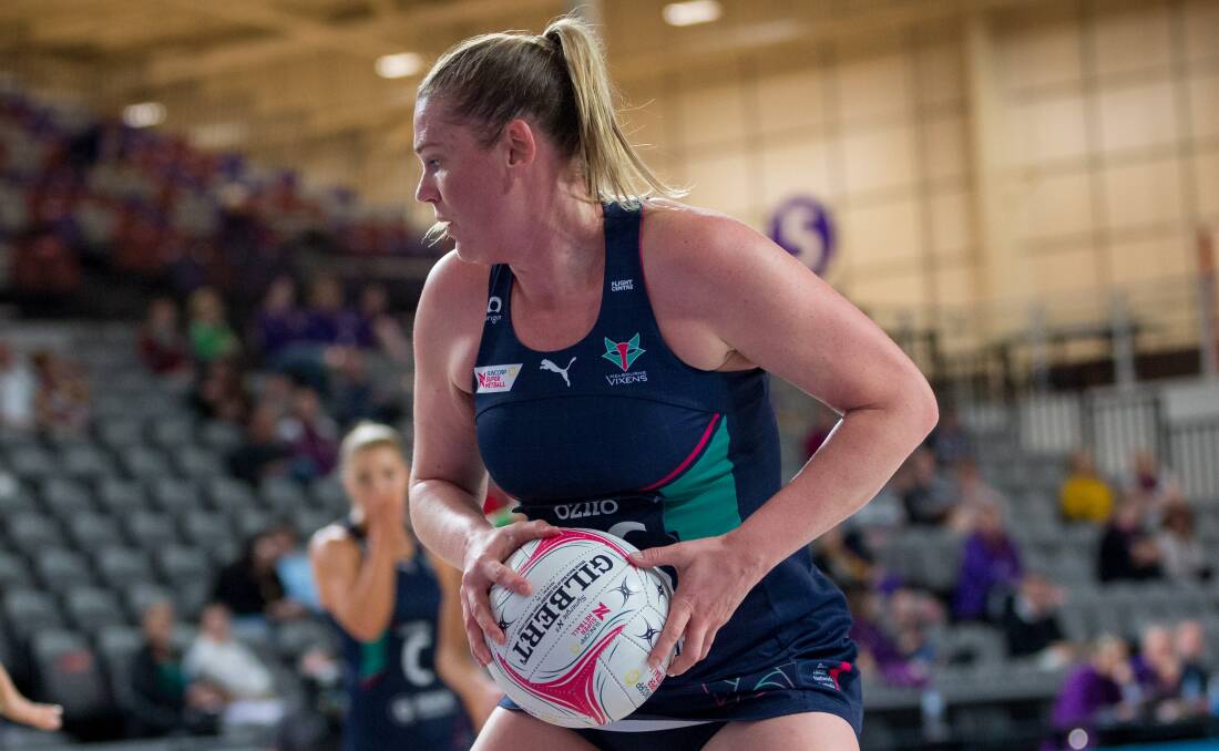 Melbourne Vixens star Caitlin Thwaites continued her impressive Super Netball form in a draw against West Coast Fever. Picture: BARRY ALSOP/MELBOURNE VIXENS