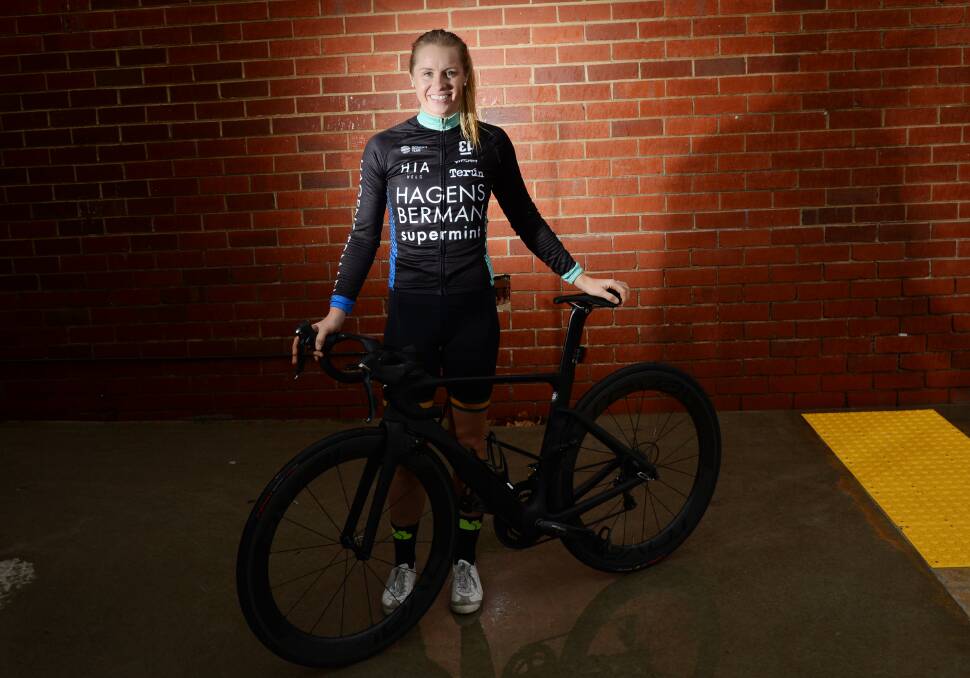 BACK HOME: Peta Mullens will contest this weekend's Rob Vernon Memorial open handicap, which is run by the Bendigo and District Cycling Club. Picture: DARREN HOWE