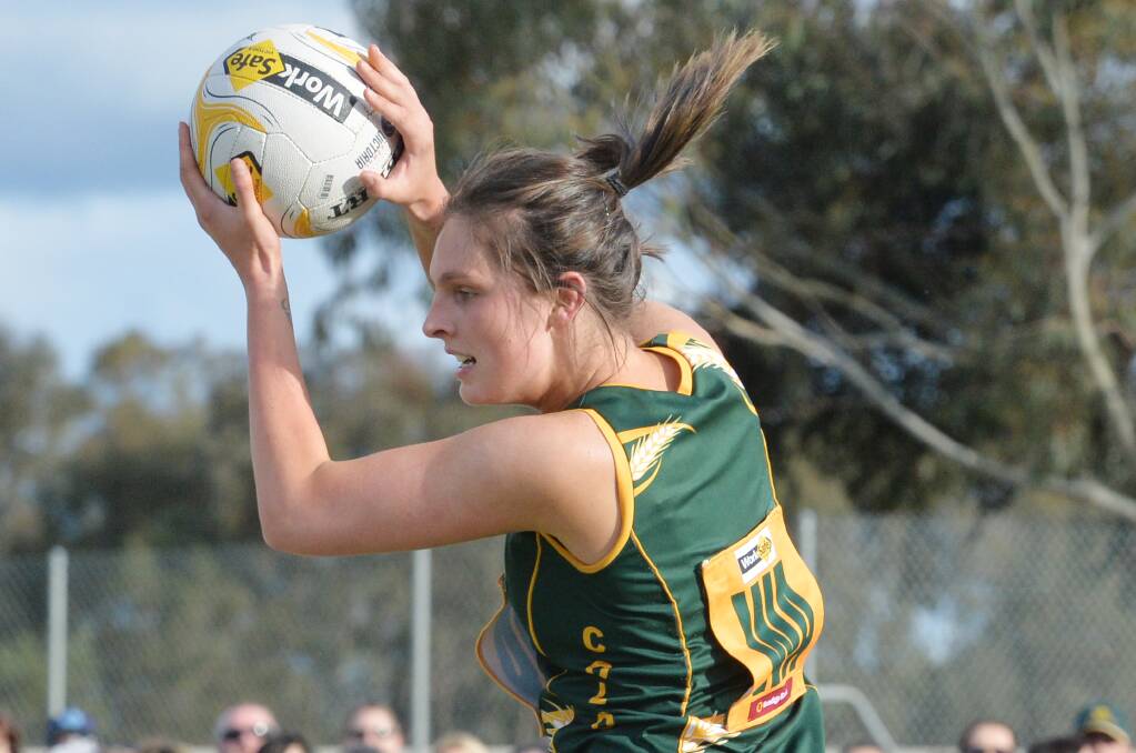 Jess Geary was one of Colbinabbin's best in Saturday's last-gasp preliminary final win over Elmore.