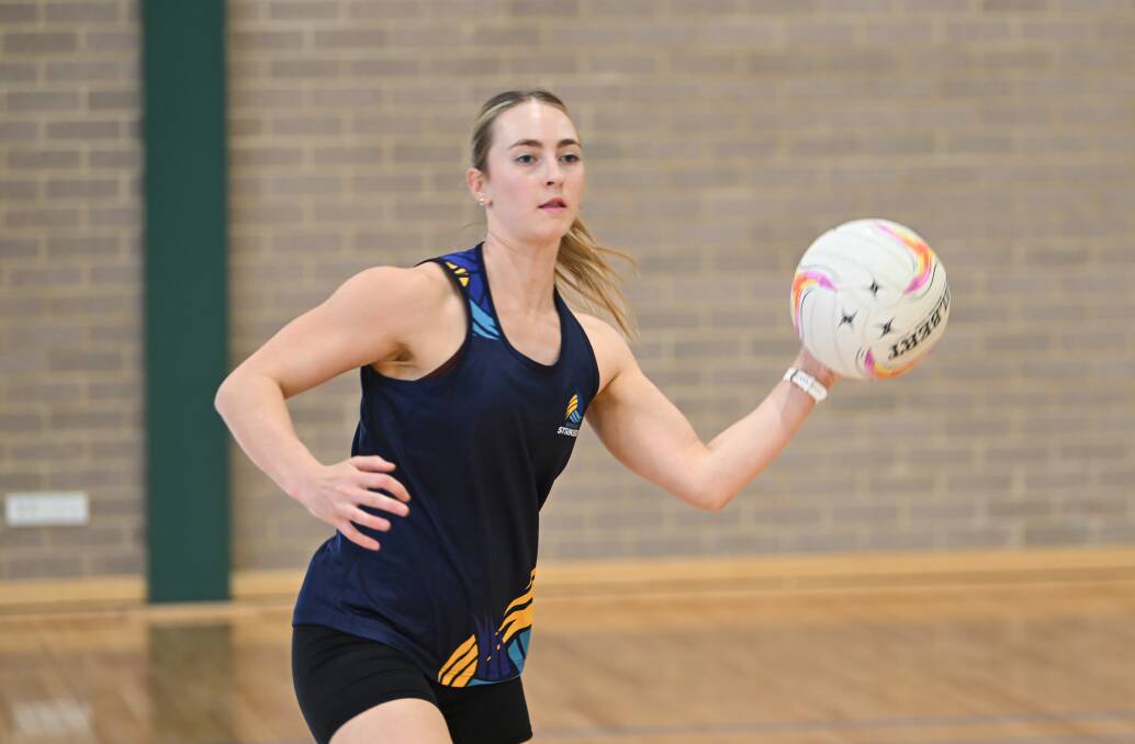 Milly Wicks will make her VNL competition debut when she lines up with the Strikers against the Southern Saints on Wednesday night. Picture by Enzo Tomasiello