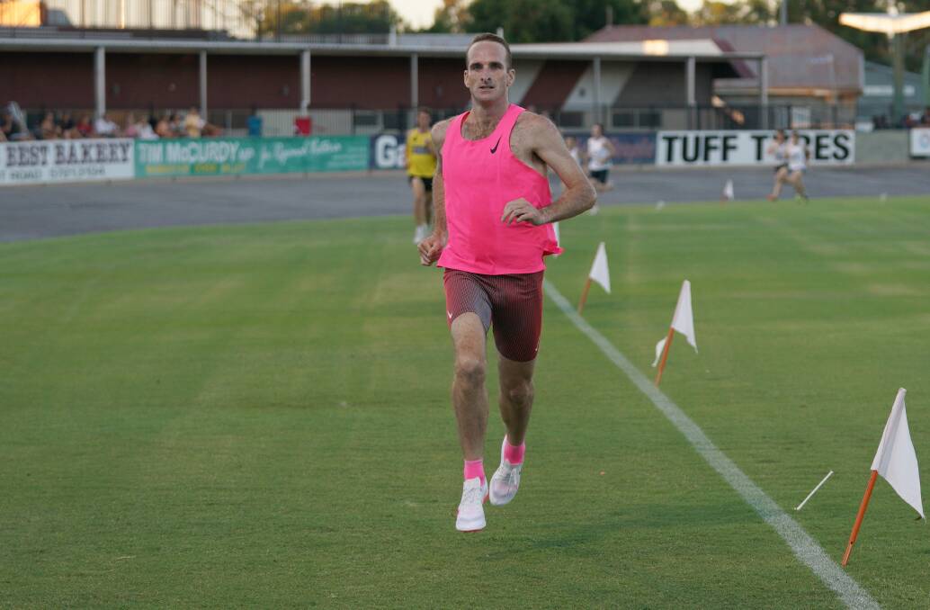 IN-FORM: Glenn McMillan is pleased with how his 2021-22 Victorian Athletic League season is unfolding following his second open 1600m win at last Saturday's Wangaratta Gift meeting. Picture courtesy of jamesonsphotography