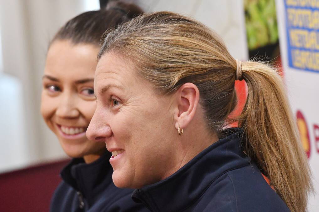 Sandhurst captain Meg Williams and coach Tamara Gilchrist are delighted to get a crack at another premiership on Saturday. Picture: DARREN HOWE