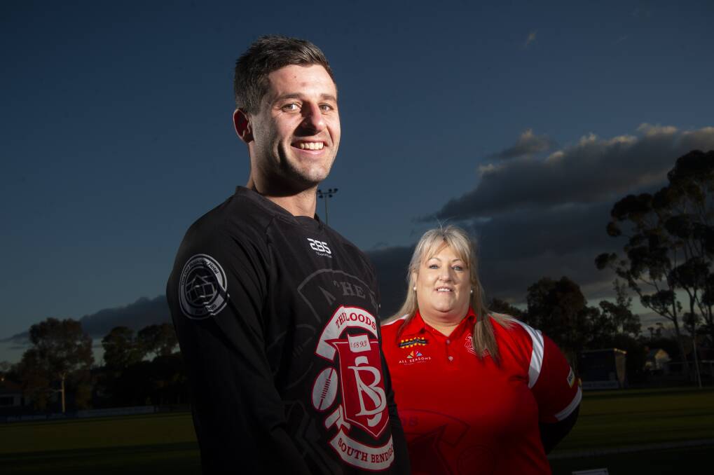 Nathan Horbury and Jannelle Hobbs will coach on with South Bendigo in 2021. Picture: DARREN HOWE
