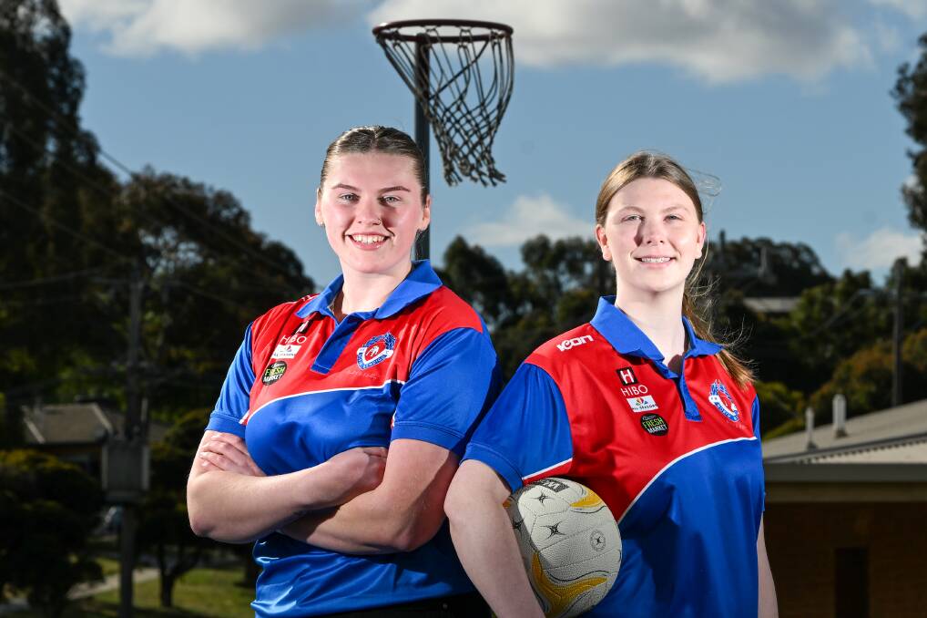 Former teammates at South Bendigo, Abbey Grindal and Morgan McClellan have made the jump to Heathcote District league club North Bendigo. Picture by Darren Howe