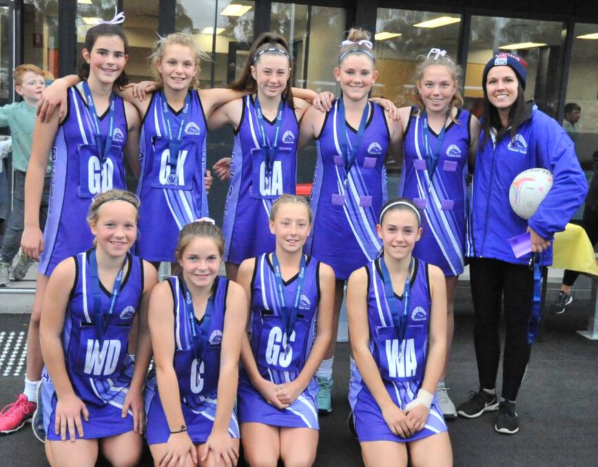 The Bendigo Strathdale Netball Association team, which finished runners-up in the Northern Zone 13-and-under championship.