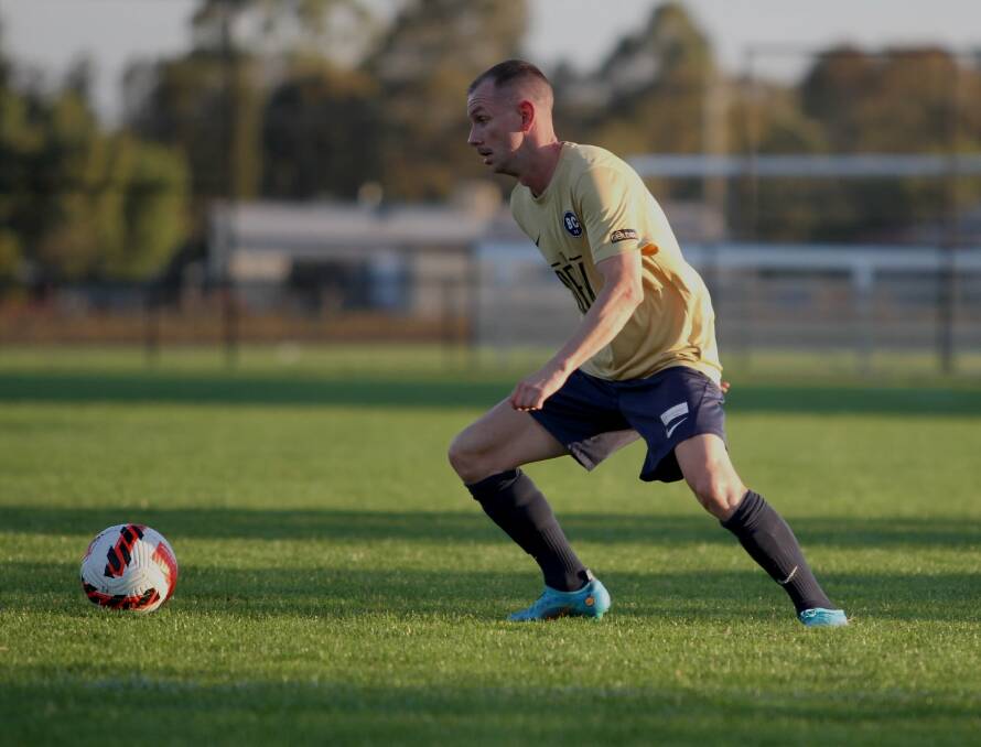 ELATION: Acting skipper Daniel Purdy scored twice in a stunning 7-0 win for Bendigo City. Picture: COLIN NUTTALL