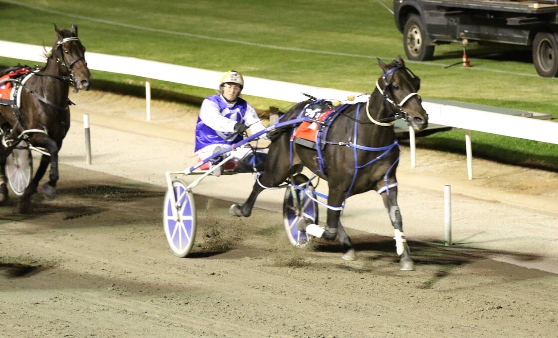 THE KING: Bernie Winkle, as he is seen most often, winning at Mildura. Picture: CHARLI MASOTTI PHOTOGRAPHY