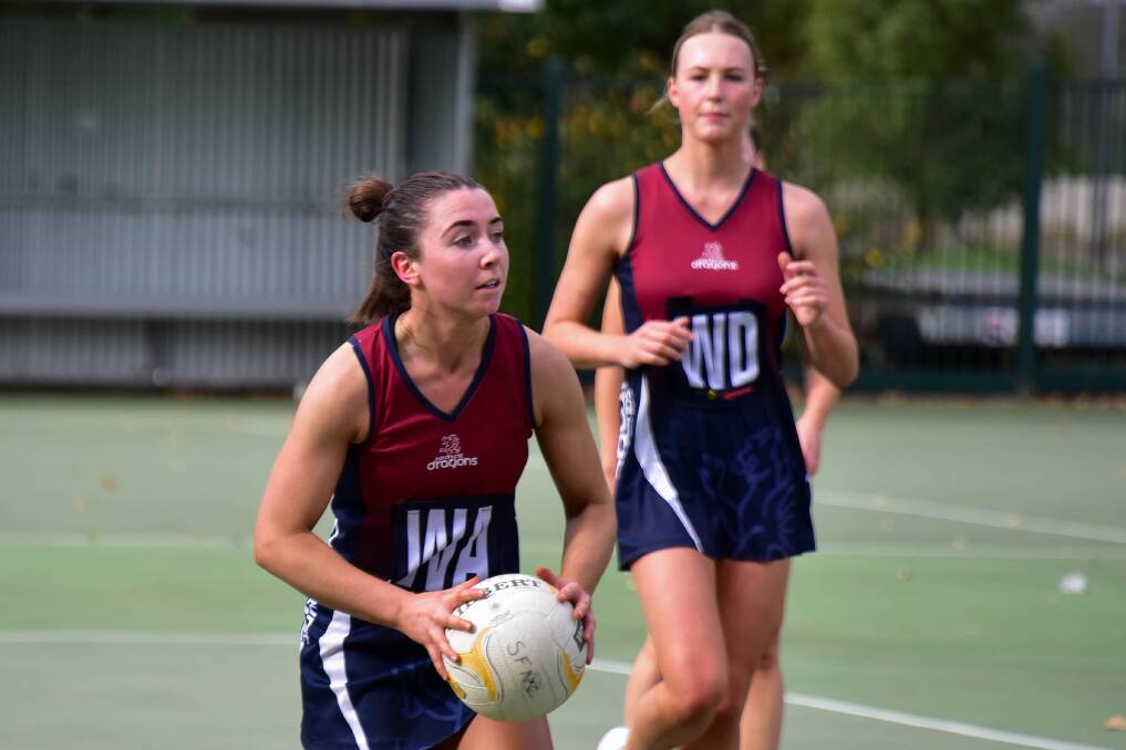 Meg Williams and Sandhurst have worked their way into a solid position after six rounds of BFNL A-grade netball, despite an unusually long gap between matches. Picture: NONI HYETT