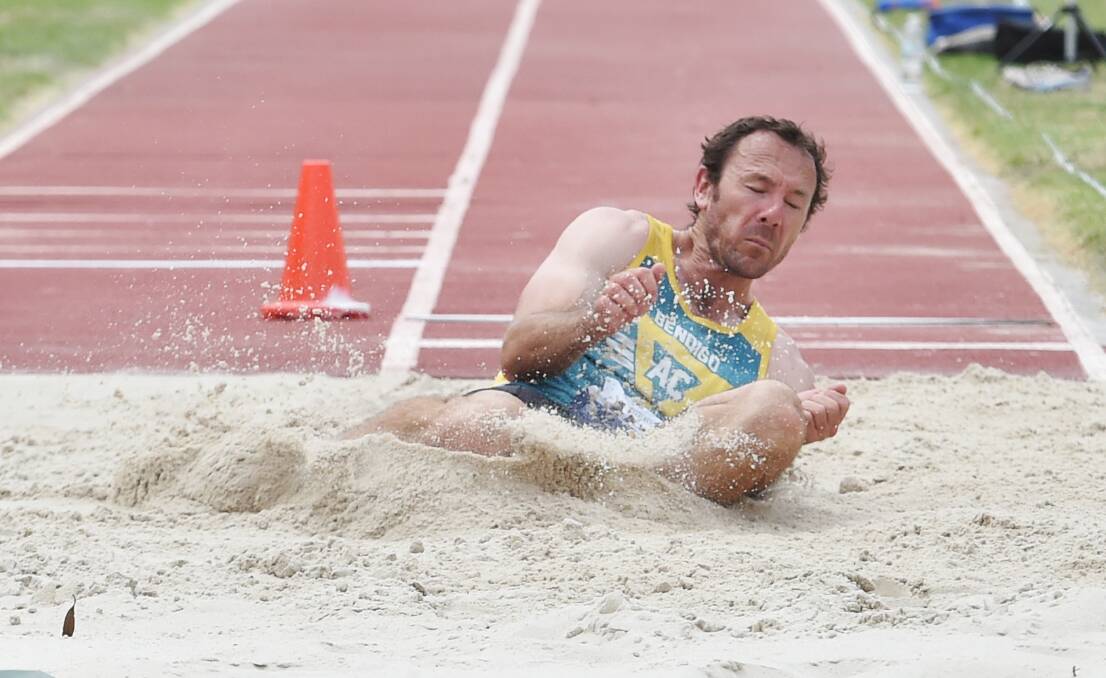 Bendigo Harriers’ ace and president Brett Gilligan won the best veteran male athlete award at the Victorian country track and field championships.