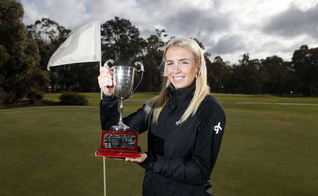Bendigo Golf Club champion Kristi Bilkey will lead the Golf Central Victoria women's team into Country Week battle. Picture: GLENN DANIELS
