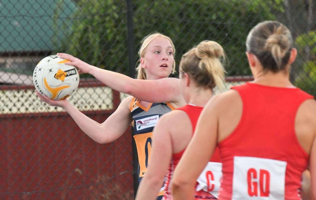 Skye Griffiths has stepped up to A-grade for the Eagles this season and is adapting well, according to coach Adam Boldiston. Picture by Adam Bourke