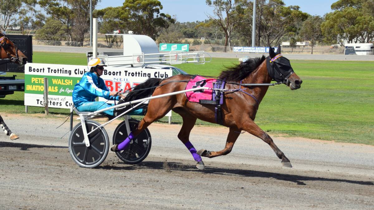 Well Defined, driven by Ellen Tormey, wins the 2021 Boort Cup.