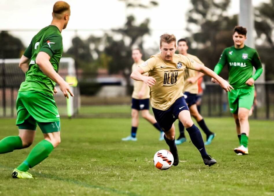 Sam Farr continued his stellar season form, contributing a goal in Bendigo City's 5-1 road win over Surfside Waves. Picture: COLIN NUTTALL