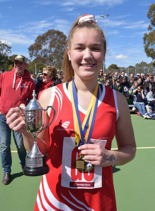 Abbey Hromenko was best on court in Saturday's 17-and-under grand final. Picture: KIERAN ILES