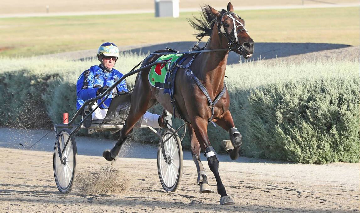 WINNING COMBO: Neil McCallum partners Jericho's Trumpet to Group 1 success in the Empire Stallions Vicbred Platinum Home Grown Classic Final in 2017. Picture: STUART McCORMICK