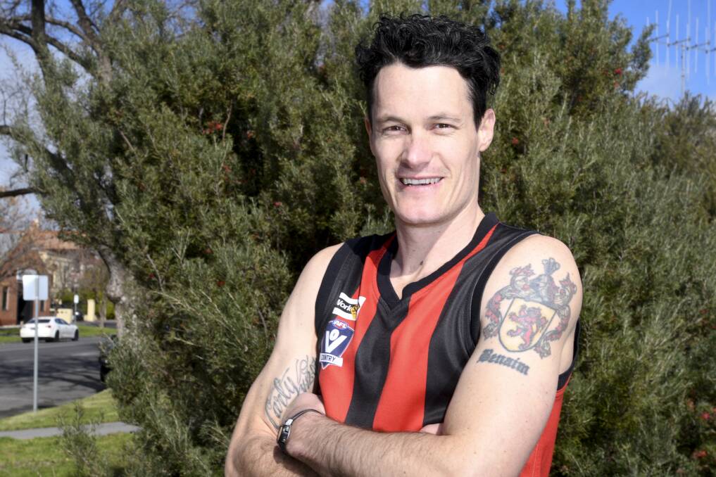 INSPIRATION: Danny Benaim is a red and black through-and-through. Picture: NONI HYETT