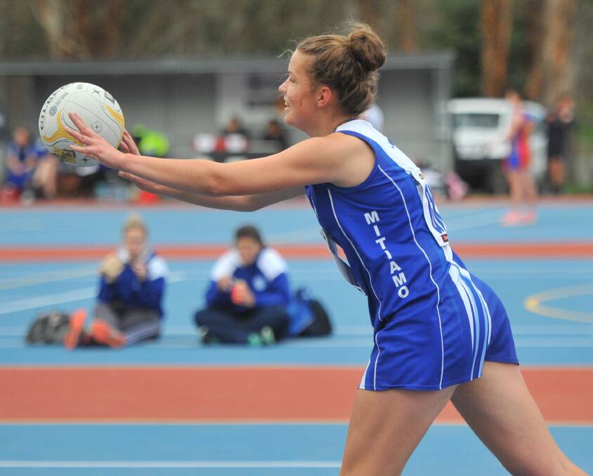 SUPEROO: Julia Twigg is one of three Mitiamo players in the Loddon Valley league's netball inter-league squad for the clash against Golden Rivers.