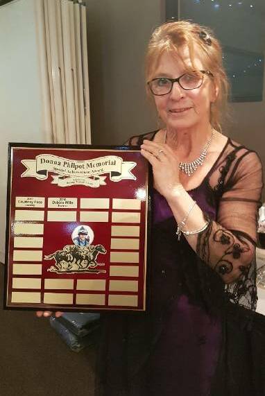 Debbie Wills at last year's Bendigo Trainers Association horse of the year awards,