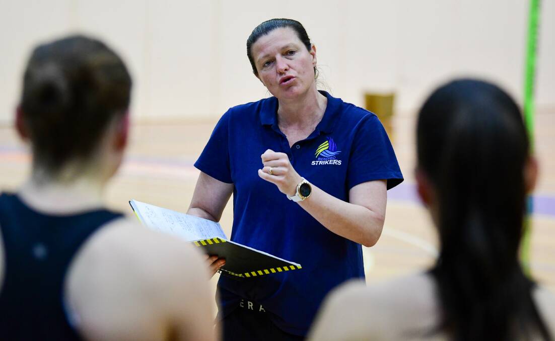 Bendigo Strikers coach Tracey Brereton says her side is ready to make its presence felt in the Victorian Netball League, starting on Wednesday night. Picture by Enzo Tomasiello