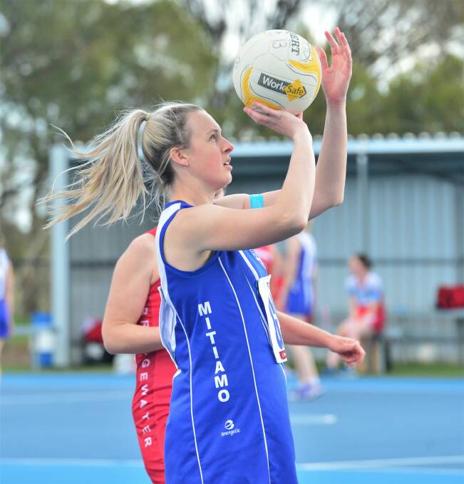 CHAMPION: Laura Hicks has won the LVFNL's Helen Ward Medal for the fourth time following her success in Monday night's vote count. Picture: ADAM BOURKE