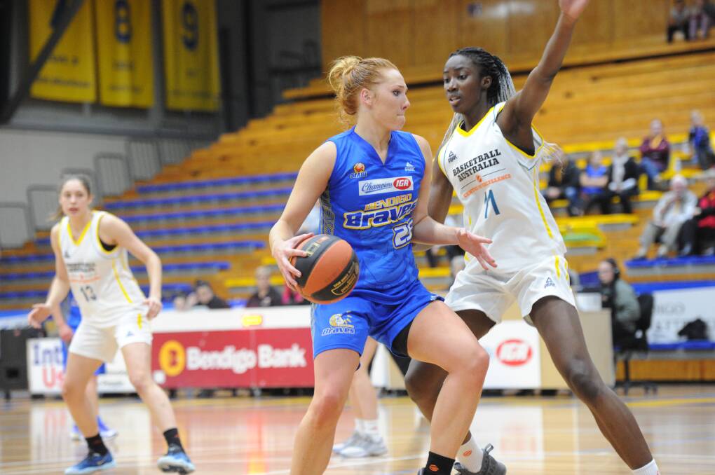 RARING TO GO: Chloe Bibby will be keen to make an impact for the Bendigo Lady Braves after missing last week's loss to Sydney Uni while at an Australian Gems training camp in Canberra.