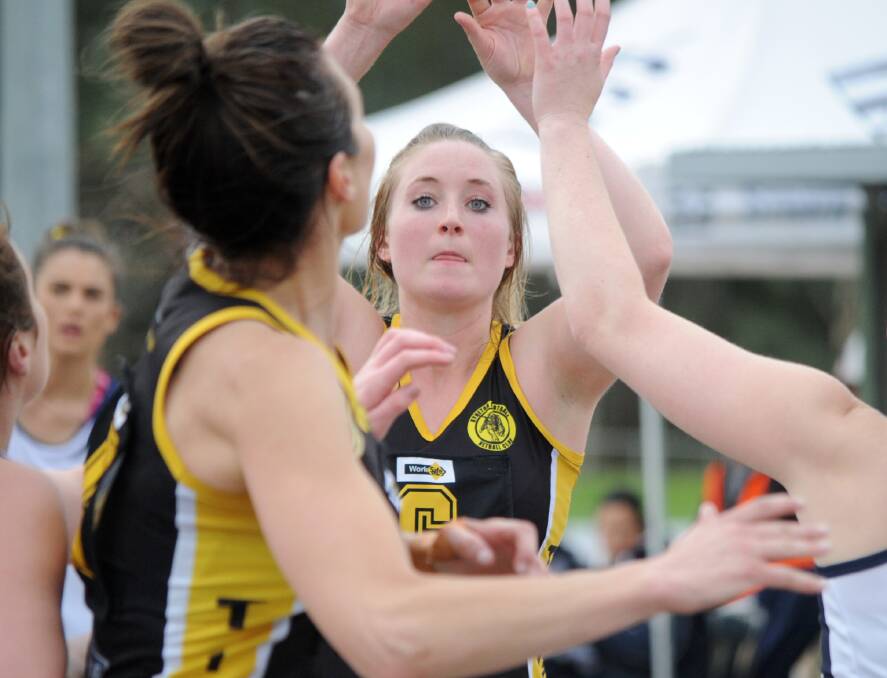 NEW CLUB: A Betty Thompson Medal winner in 2014 with Kyneton, Emma Webb has joined Castlemaine this season. Picture NONI HYETT